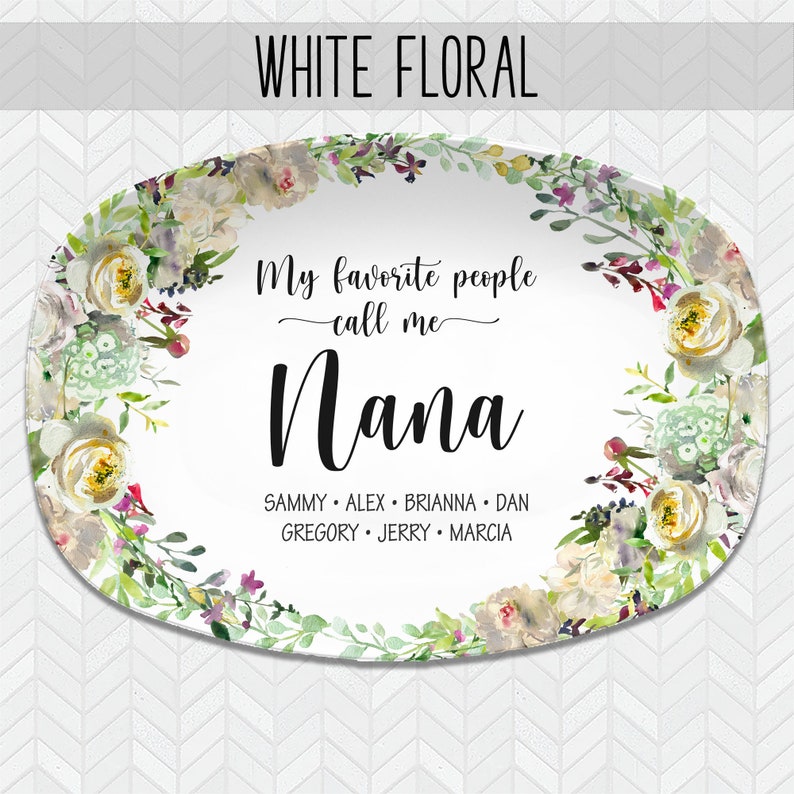 My Favorite People Personalized Platter for Grandma My Greatest Blessings, Custom Serving Platter, Mother's Day Gift for Her image 2