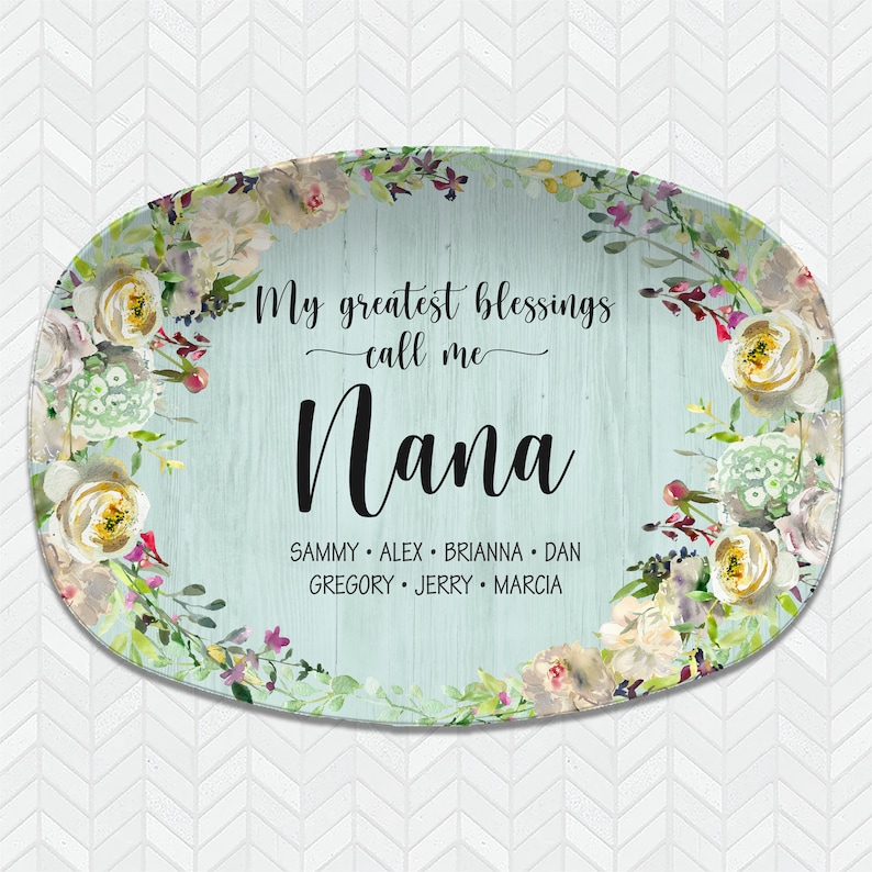 My Favorite People Personalized Platter for Grandma My Greatest Blessings, Custom Serving Platter, Mother's Day Gift for Her image 6