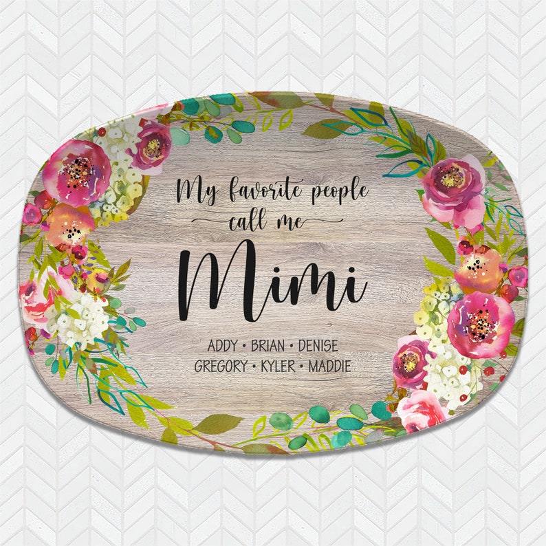 My Favorite People Personalized Platter for Grandma My Greatest Blessings, Custom Serving Platter, Mother's Day Gift for Her image 7