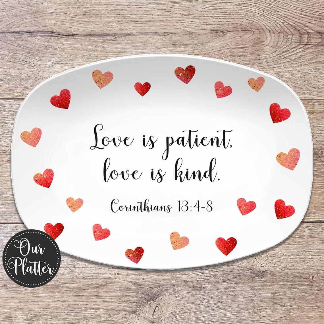Quote, Bible Verse, Scripture Custom Personalized Platter, Customized ...