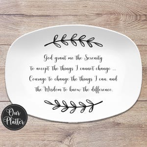 Quote, Bible Verse, Scripture Custom Personalized Platter, Customized ...