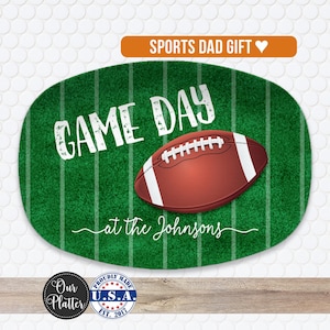 Game Day Football, Tailgate, Superbowl Party Personalized Platter