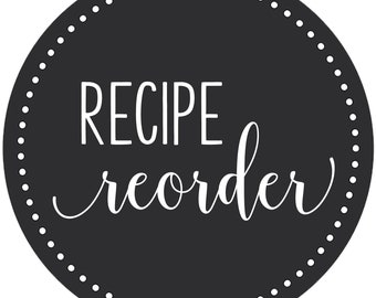 Recipe Plate/Platter Reorder – Duplicate Recipe Purchase for Existing Customers