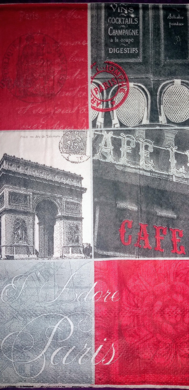 Paris ~ Decoupage Napkins ~ Set of 3 ~ Papercrafts ~ Ephemera