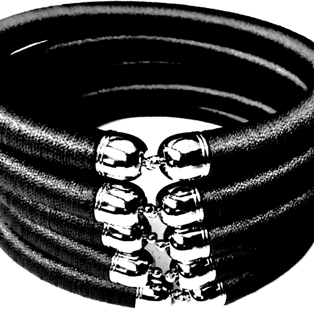 Obsidian Tribal African Neck Rings Set of 5 Fat Steady Etsy