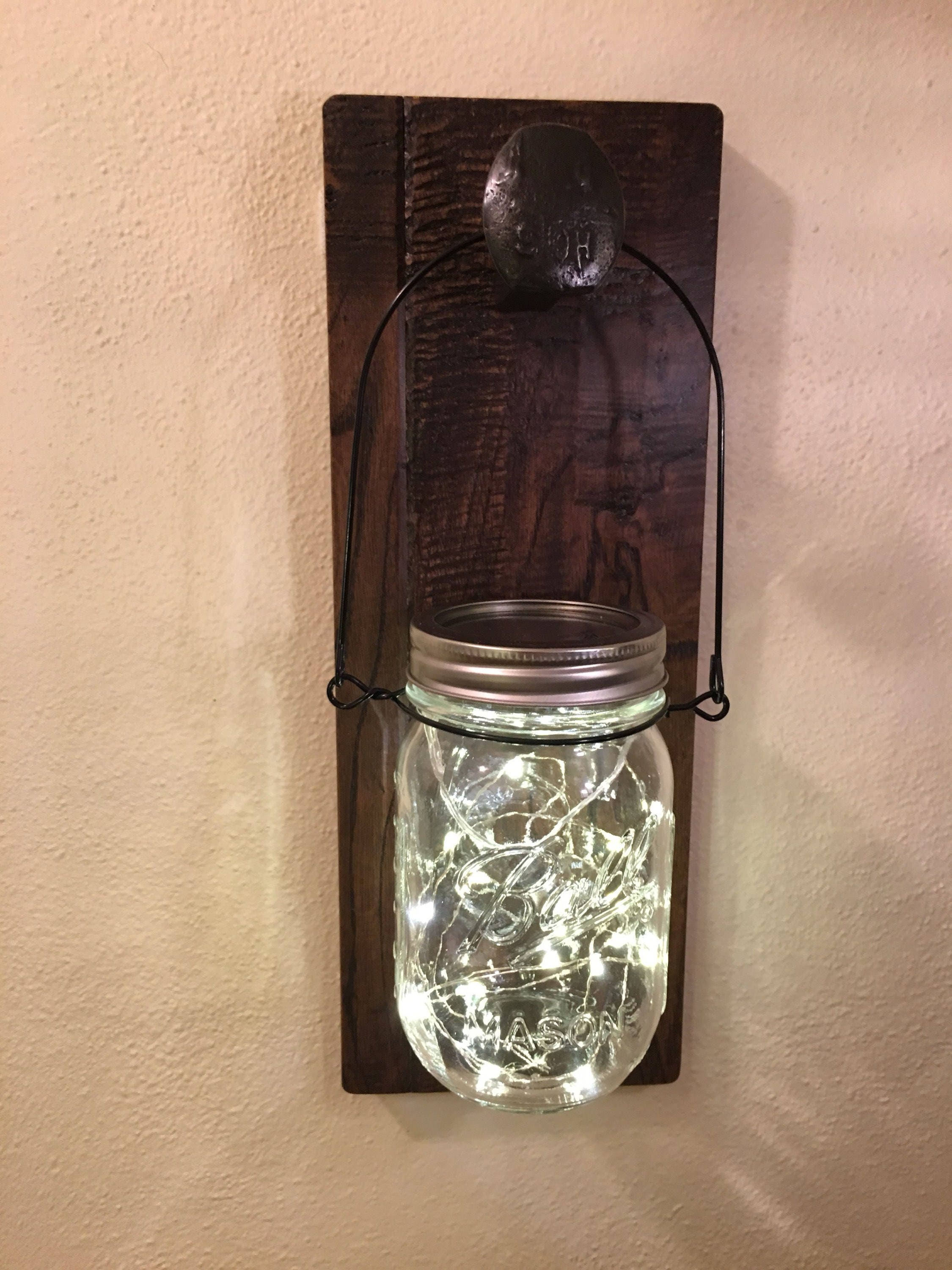 Mason Jar Sconce Etsy