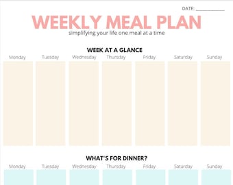 Weekly Meal Planner