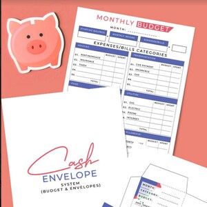 Cash Envelope System | Budget Help | Envelope Printable | Cash System Printables | Budget System Printable | PDF