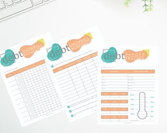 Payoff Debt Snowball Tracker | Debt Tracker | Debt Payoff Plan | Debt Tracker Printable | Debt Snowball Payoff Plan