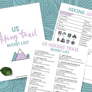 US Hiking Trail Printable