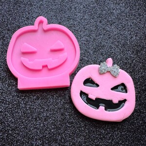 Halloween Silicone mold, Pumpkin Silicone Mold, Creepy Halloween Mold, Creepy Pumpkin Mold, Fall Mold, Jack O Lantern Mold