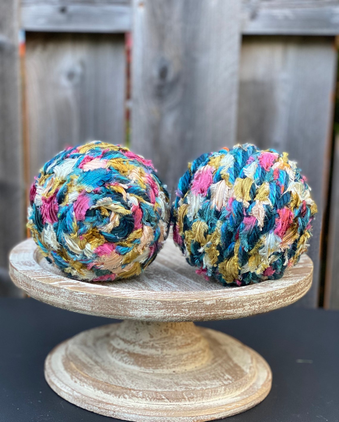 Decorative Yarn Balls Home Decor Bowl Fillers Yarn Balls Etsy