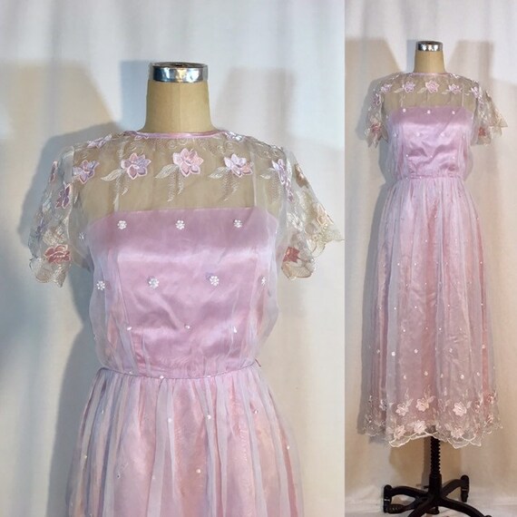 Vintage Floral 50s/60s Dress