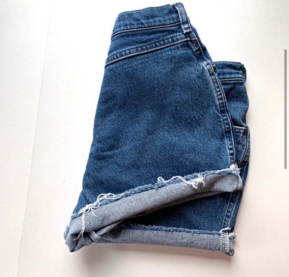 Vintage Lee Cut Off Denim Shorts Bareback 8 - image 3