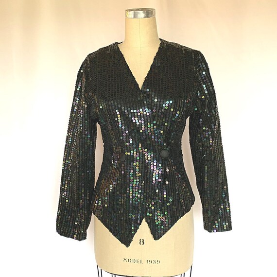 vintage sequin blazer