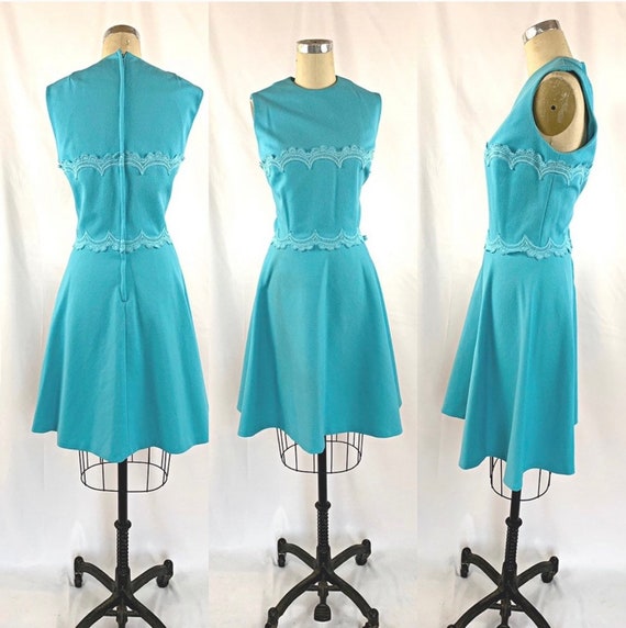 Vintage 50s/60s Lace Detail Dress