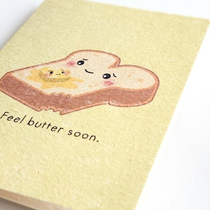 Feel Butter Soon | Cute Get Well Card, Punny Cheer Up Card, Mental Health Awareness