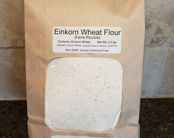 Einkorn Whole Wheat Flour, 2 lb, Certified Organic