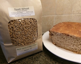 Spelt Wheat - Farro Grande Ancient Grain, 2.5 lb, Certified Organic