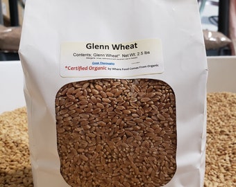 Glenn Modern Hard Red High Protein Wheat, Certified Organic, 2.5 lb