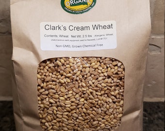 Clark's Cream Wheat Berries 2.5 lb, Certified Organic