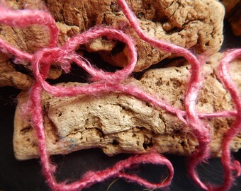 2 YARDS OF PINK COLOR BANANA FIBER YARN