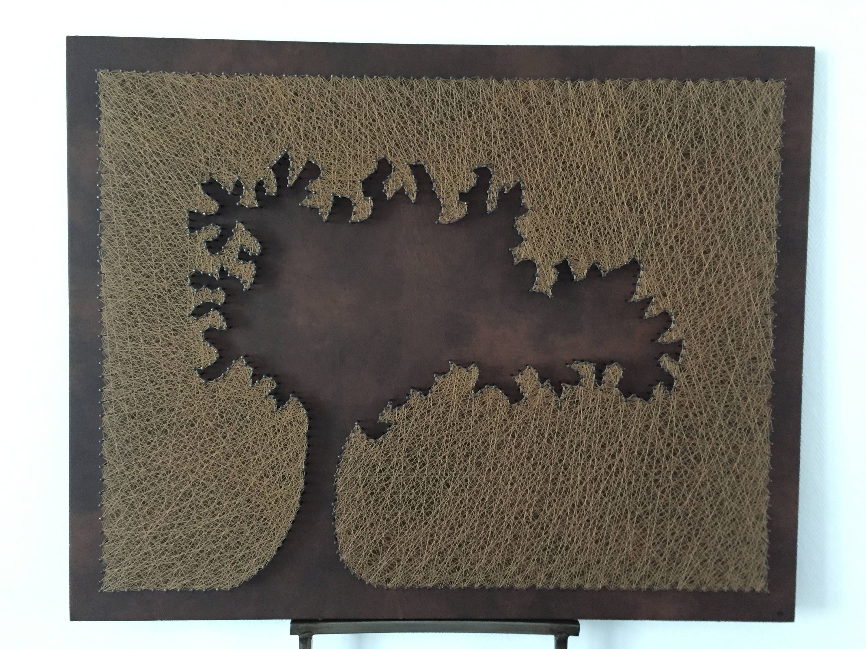 L' Arbre Automnal Style Cuir Marron