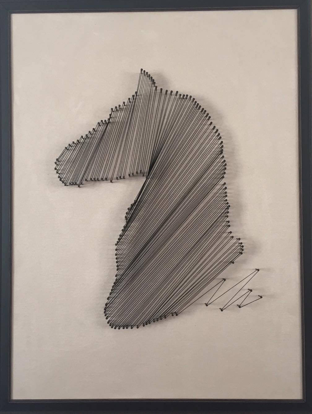 Le Cheval Encadrement Noir