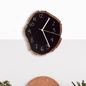 Rustic Wall Clock Slate image 2