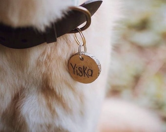 Médaille en bois pour animaux