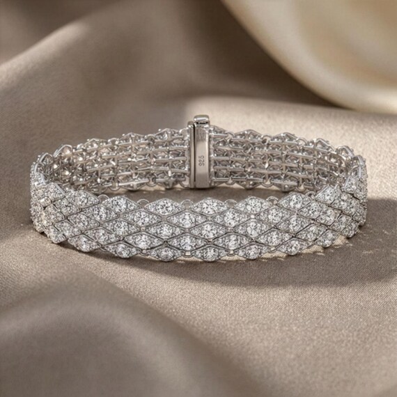 Elegant Silver Mesh Bracelet Amazon.com: Sonia Jewels Solid 925 Sterling Silver Foxtail  main image 3