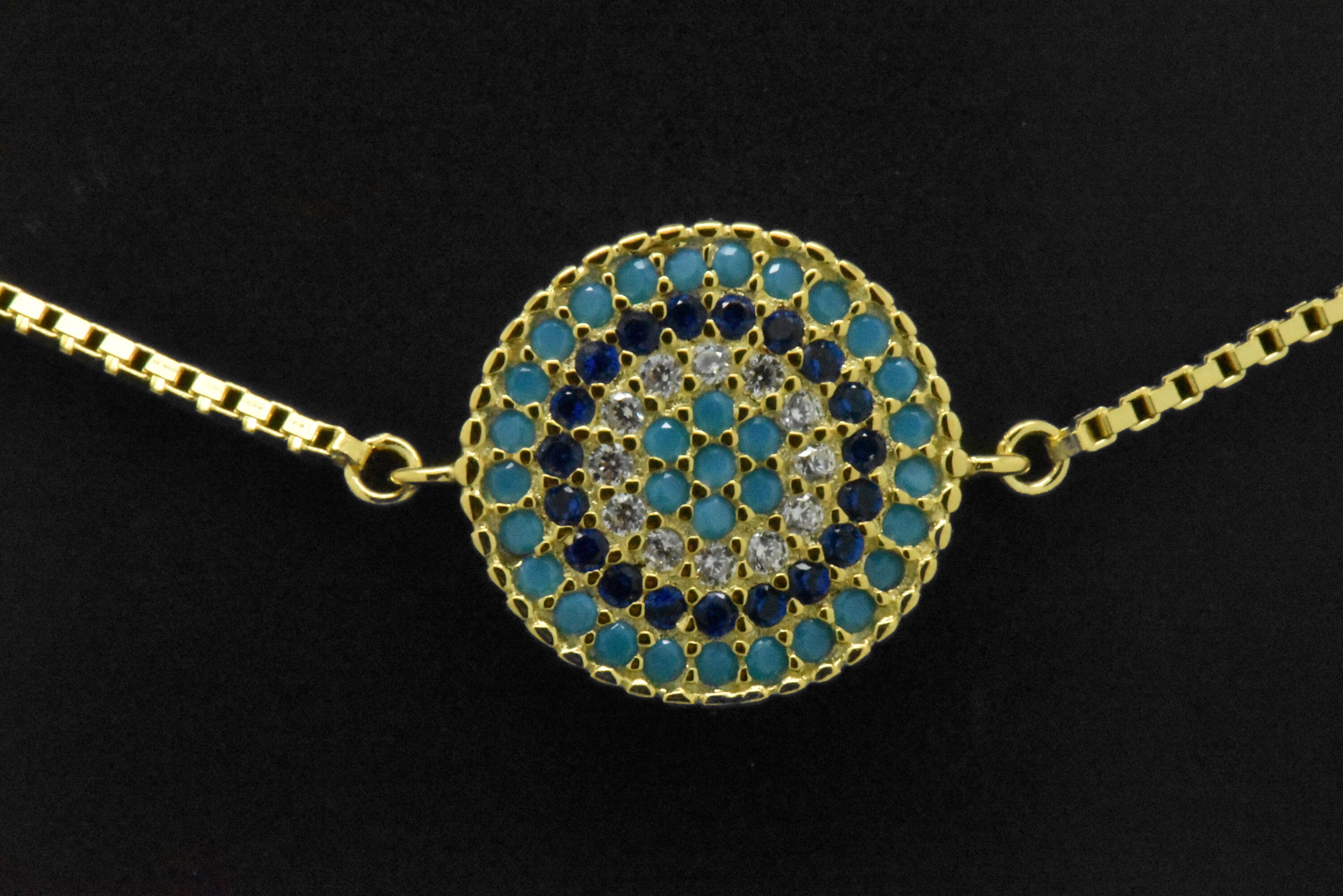 Boutons De Manchette En Or Jaune 14 Carats - Main De Hamsa Et Œil Protecteur - Cadeau Homme élégant