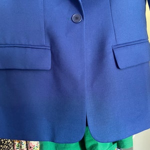 Mint Condition Pendleton Jacket New Wool Vintage Pendleton Jacket Beautiful Blue Womens Vintage Wool Dress Jacket Blue Wool Size 8 image 3