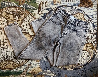 80s 90s Grunge Jeans Women's Vintage Denim Size Acid Wash Jeans