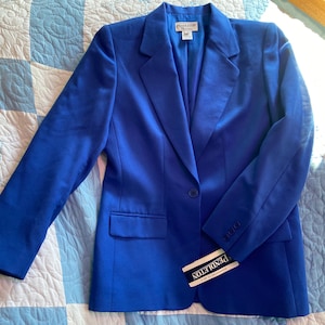 Mint Condition Pendleton Jacket New Wool Vintage Pendleton Jacket Beautiful Blue Women’s Vintage Wool Dress Jacket Blue Wool Size 8