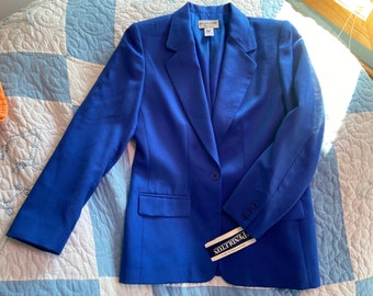 Mint Condition Pendleton Jacket New Wool Vintage Pendleton Jacket Beautiful Blue Women’s Vintage Wool Dress Jacket Blue Wool Size 8
