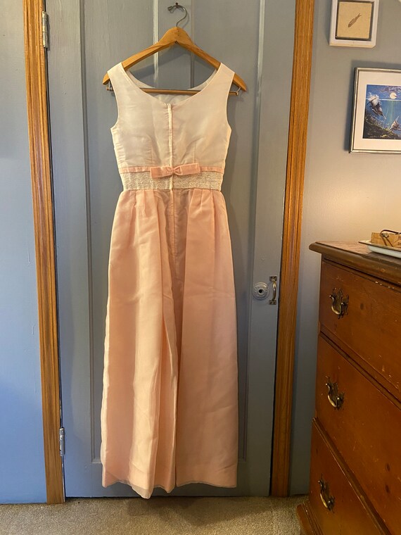 Vintage Pink And White Sleeveless Dress Vintage B… - image 2