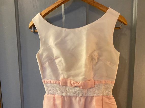 Vintage Pink And White Sleeveless Dress Vintage B… - image 4
