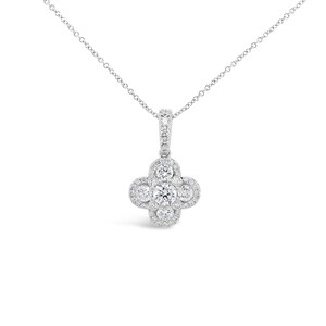 Pave Clover Diamonds Necklace