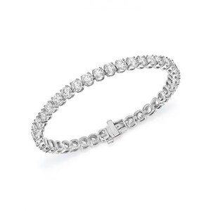 14k White Gold 4.2mm High Quality Lab Grown Diamonds Tennis Bracelet