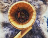 Wood Mortar and Pestle