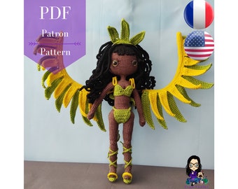 Pattern PDF crochet doll - Luana