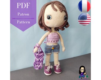 Pattern PDF crochet - Ambre at the market
