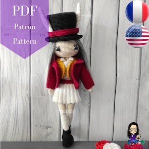 Pattern PDF crochet doll - Alice