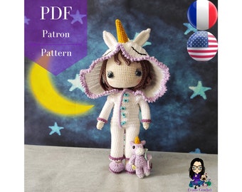 Pattern PDF crochet - Ambre's pyjama party