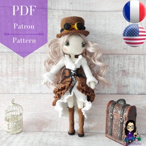 Pattern PDF crochet doll - Victoria