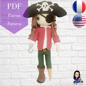 Crochet pattern PDF - Captain Jack Hook