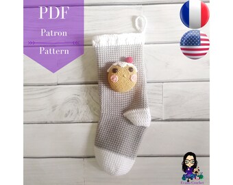 Crochet pattern PDF - Mrs Gingerbread stocking