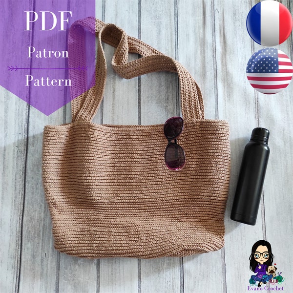 Patron PDF crochet - Sac de plage Emma