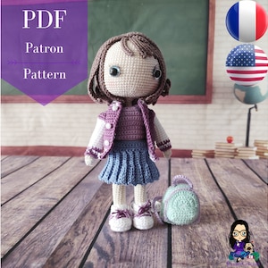 Pattern PDF crochet - Ambre back to school
